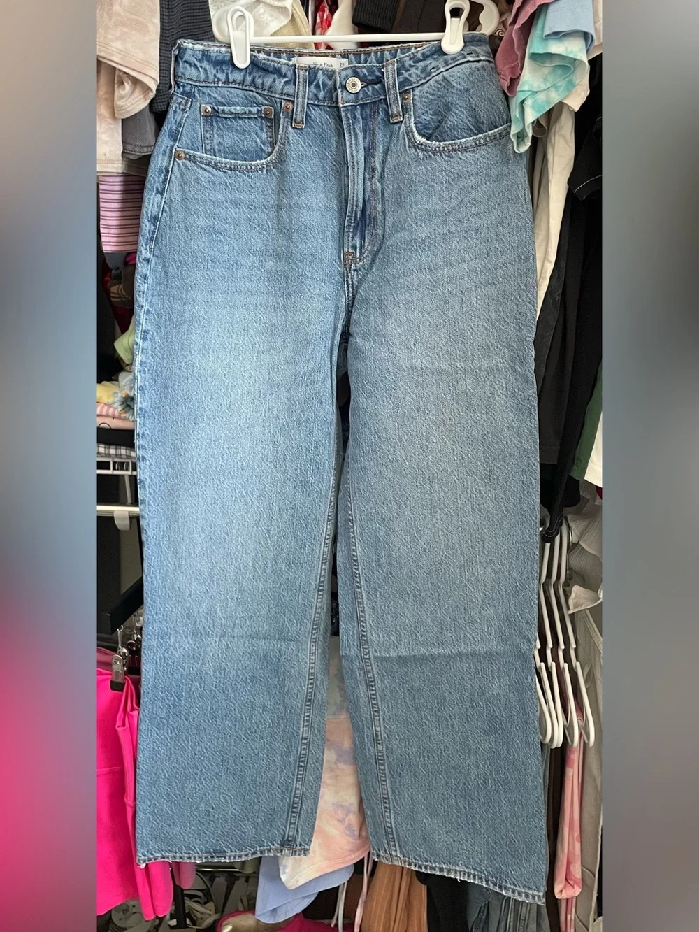 Abercrombie ‘The Loose High Rise’ Jeans Medium Blue